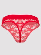 LHM Red Lace Thong, Red, hi-res
