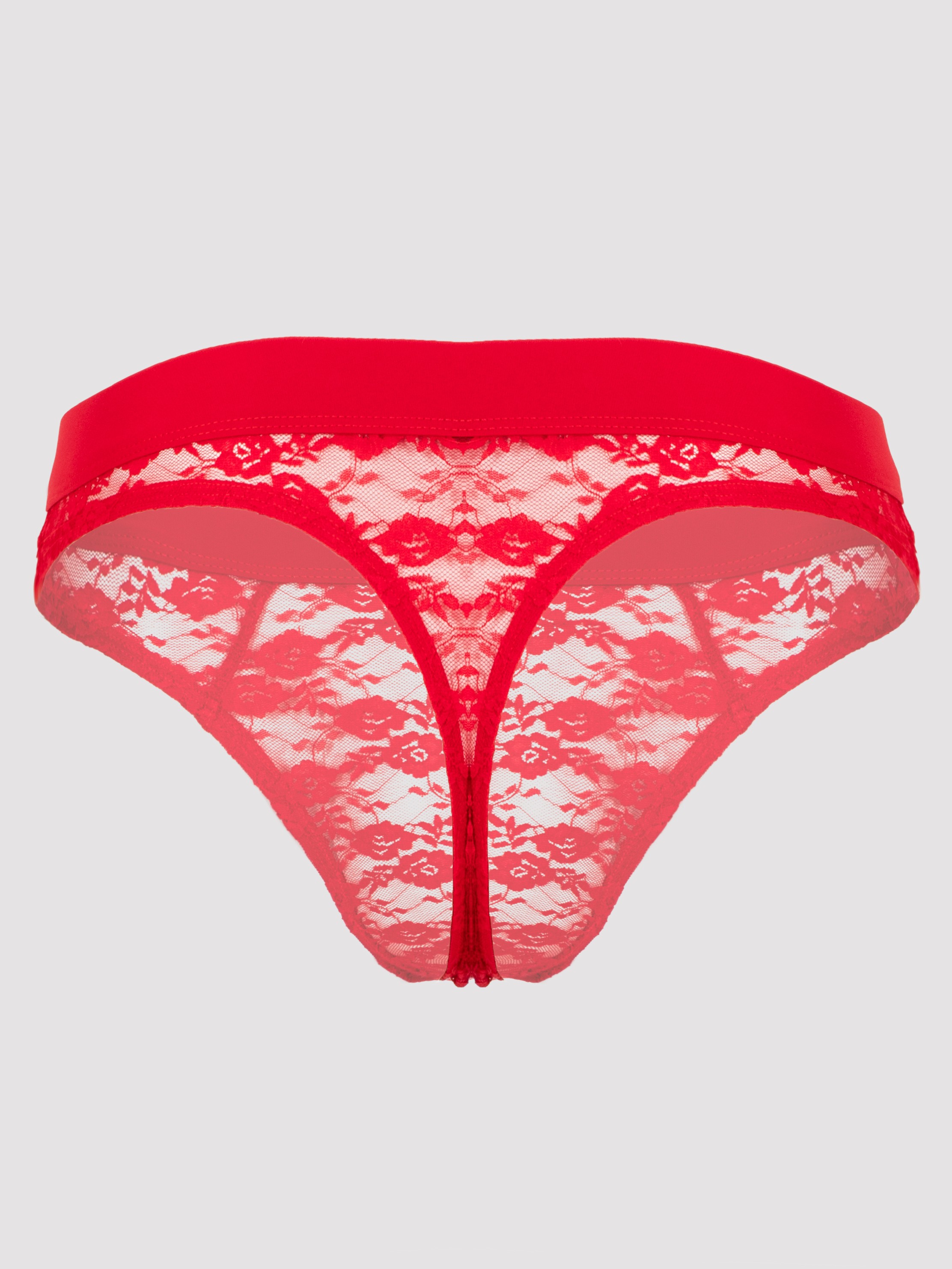 LHM Red Lace Thong, Red, vanilla