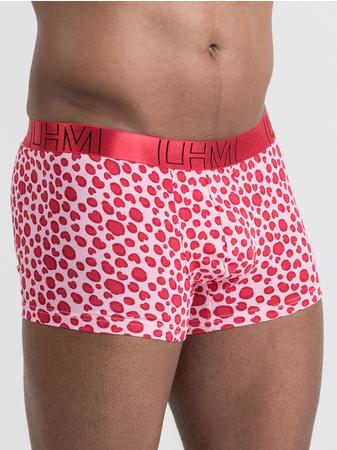 LHM Leopard Hearts Pink Modal Boxer Shorts