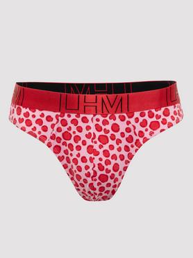 LHM Modal Boxer-String Leopardenprint mit Herzmuster (rosa)