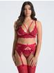 Lovehoney Tiger Lily BH-Set aus roter Spitze, Rot, hi-res