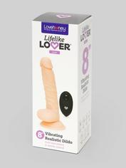 Lifelike Lover Luxe Auto Ejaculating Remote Control Dildo 8 Inch, Flesh Pink, hi-res