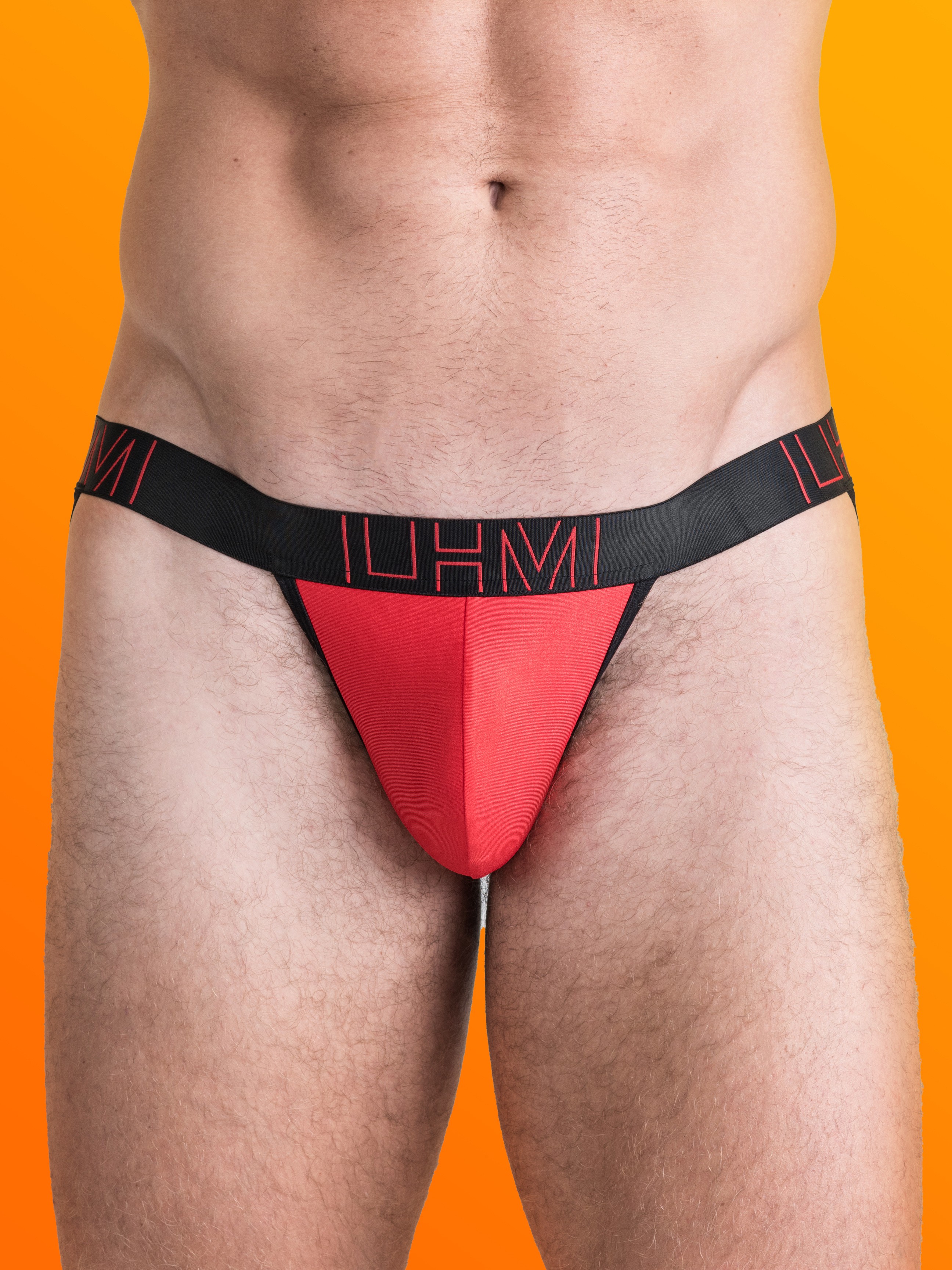 LHM Red Shiny Microfibre Jockstrap, Red, hi-res