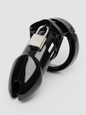 DOMINIX Deluxe Rigid Plastic Chastity Device 3 Inch , Black, hi-res
