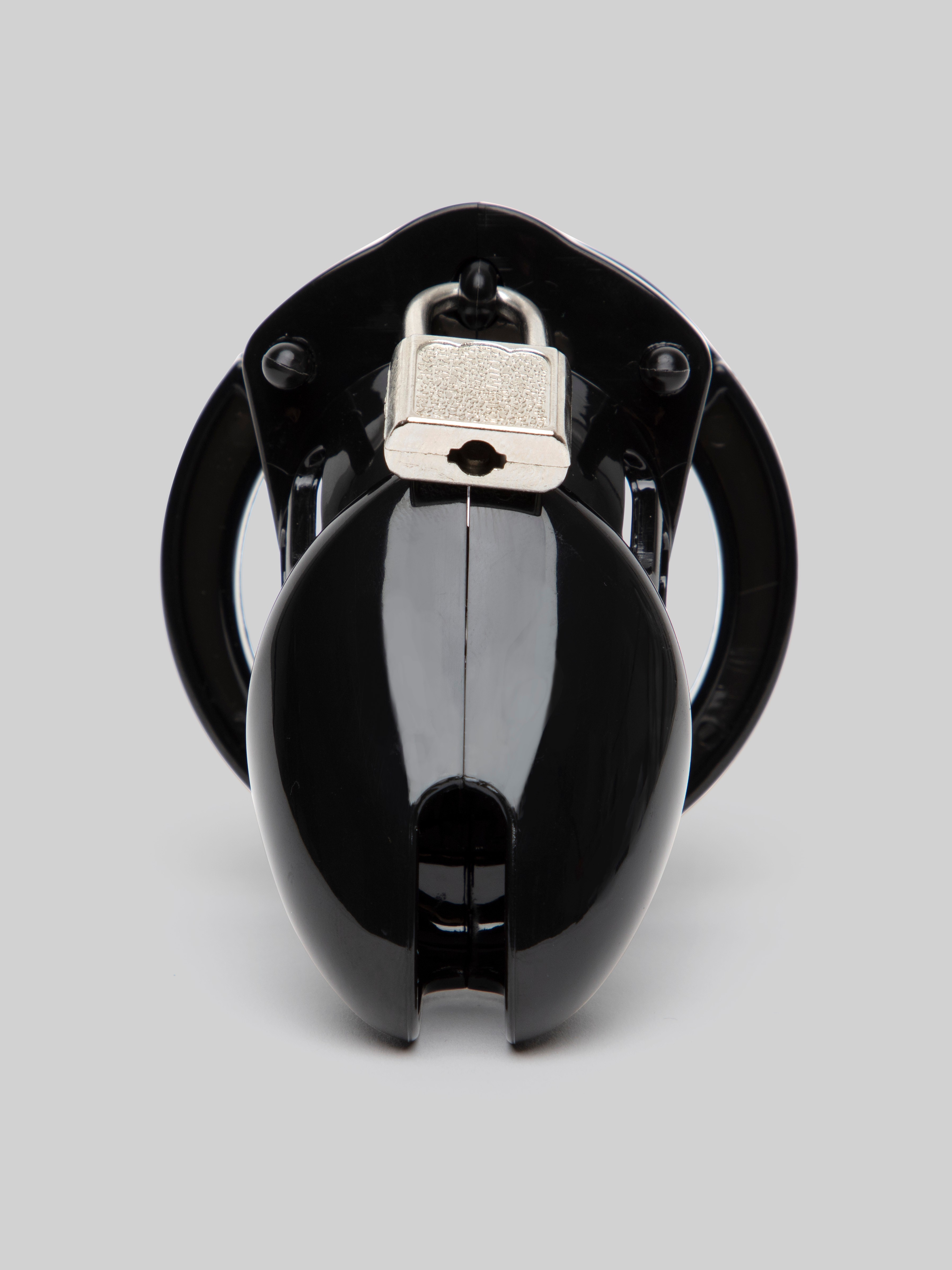 DOMINIX Deluxe Rigid Plastic Chastity Device 2.5 Inch , Black, hi-res