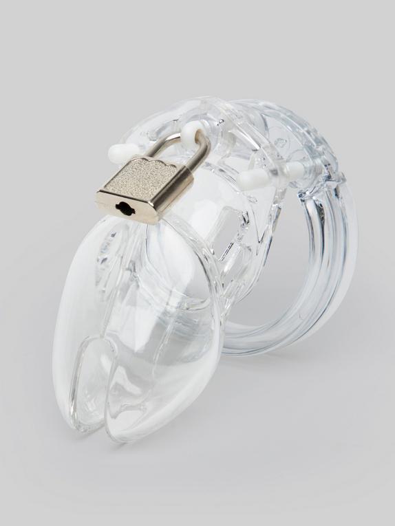 DOMINIX Deluxe Rigid Plastic Chastity Device 2.5 Inch , Clear, hi-res