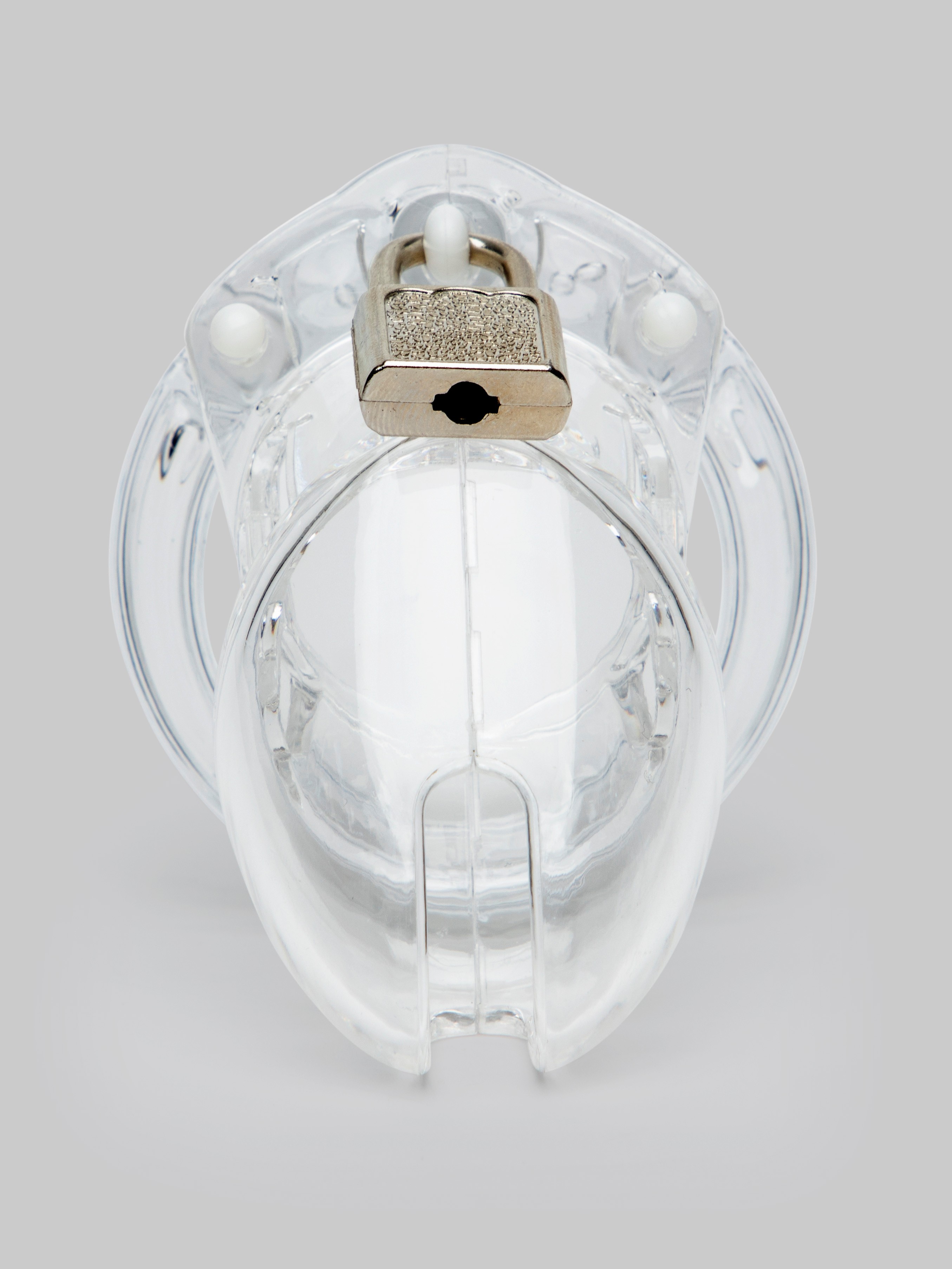 DOMINIX Deluxe Rigid Plastic Chastity Device 2.5 Inch , Clear, hi-res