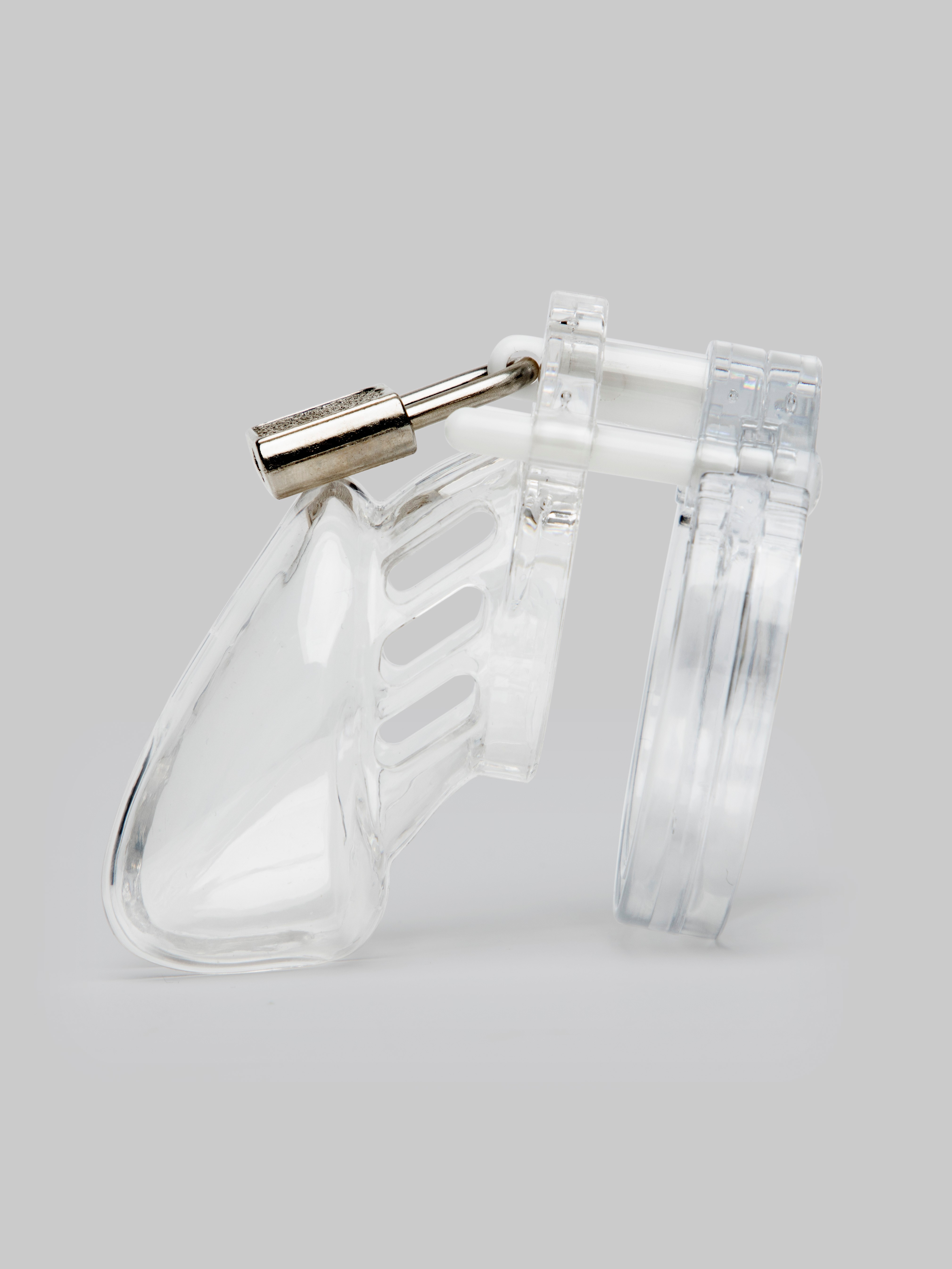 DOMINIX Deluxe Rigid Plastic Chastity Device 2.5 Inch , Clear, hi-res