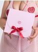 Lovehoney Plus Size Sweet Love Pink Babydoll Set and Eye Mask, Pink, hi-res