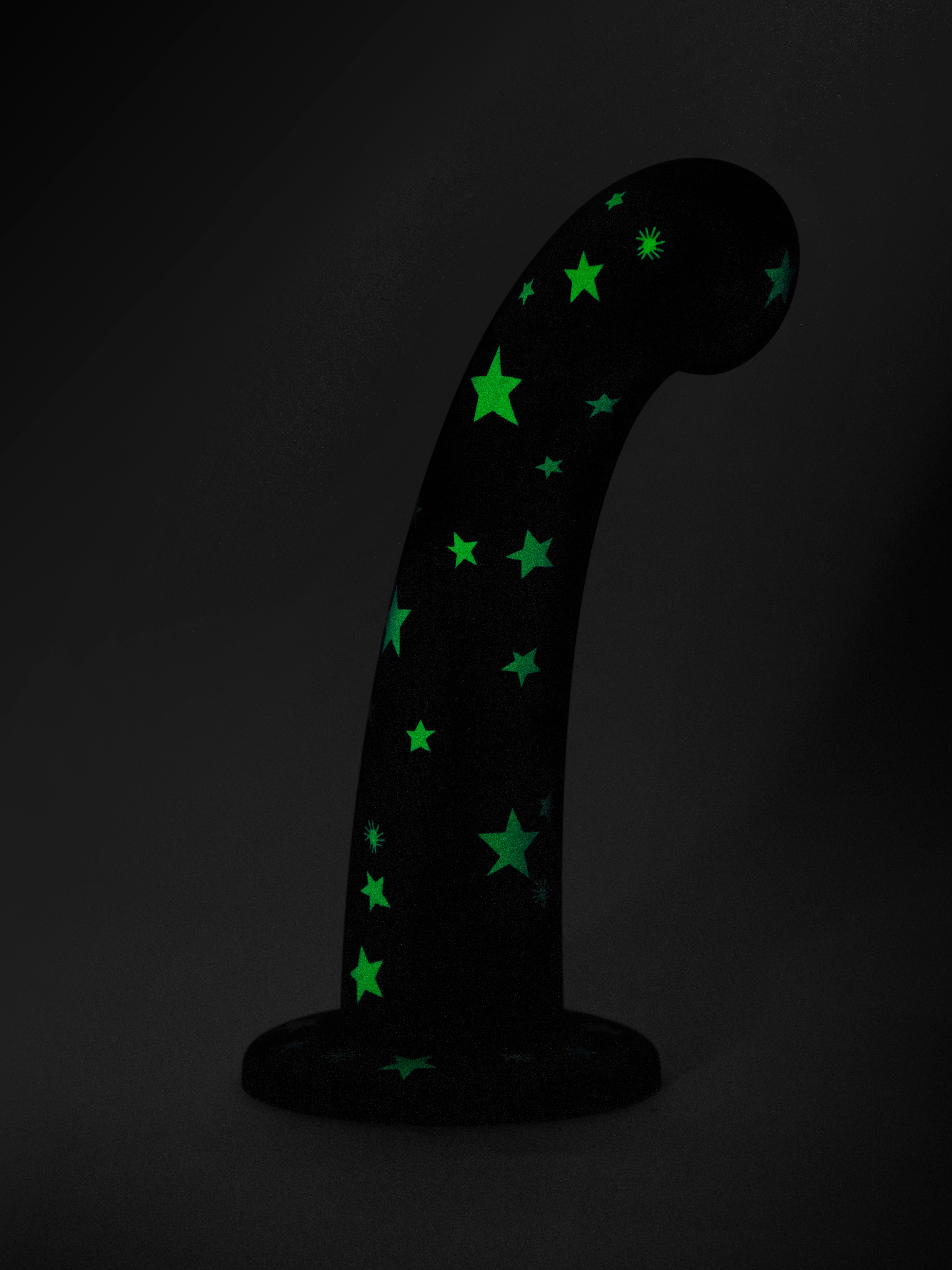 Lovehoney Luminous Lover Glow-in-the-Dark Silicone Dildo 7 Inch, Glow, hi-res