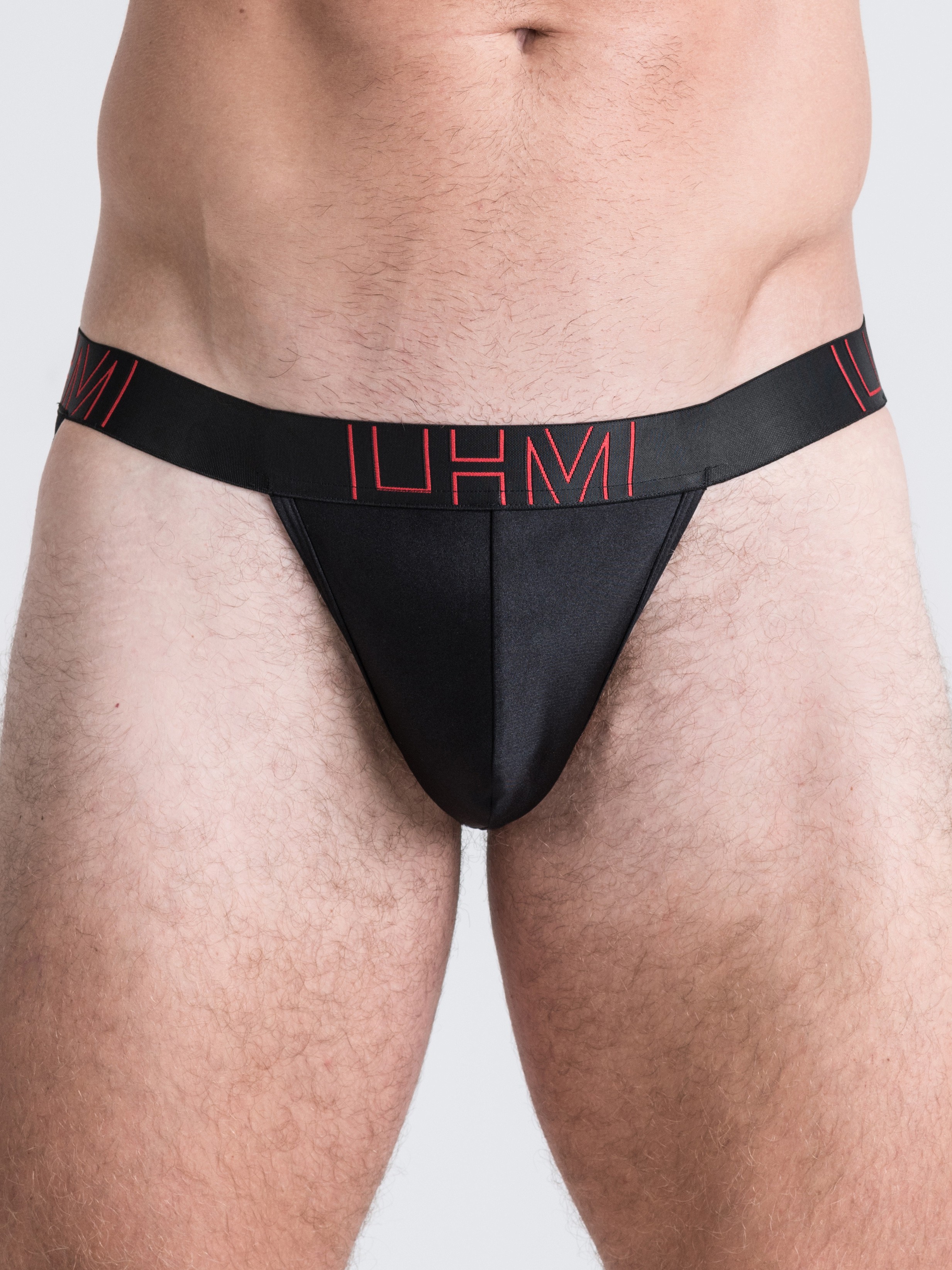 Image of LHM Black Shiny Microfibre Jockstrap - L / XL - Black