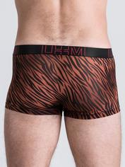 LHM Red Leopard Print Mesh Boxers, Orange, hi-res
