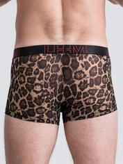 LHM Red Leopard Print Mesh Boxers, Brown, hi-res