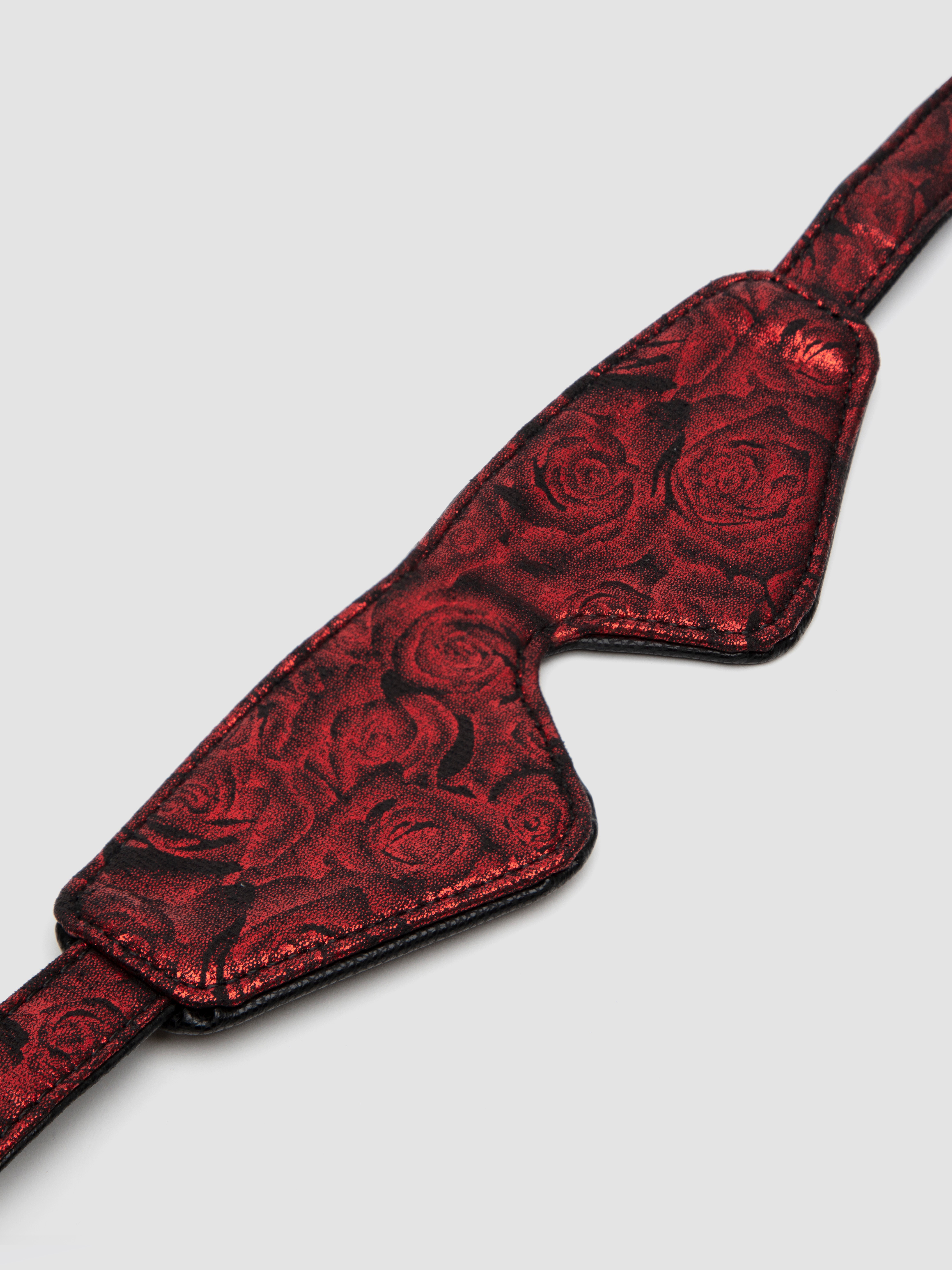 Fifty Shades of Grey Sweet Anticipation Reversible Faux Leather Blindfold, Black, hi-res