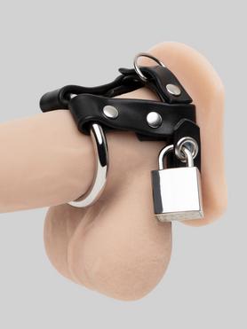 DOMINIX Deluxe 2 Inch Metal Cock Ring With Locking Ball Strap