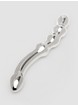 Lovehoney Firm Friend Stainless Steel Beaded Dildo 6.5 Inch, Silver, hi-res