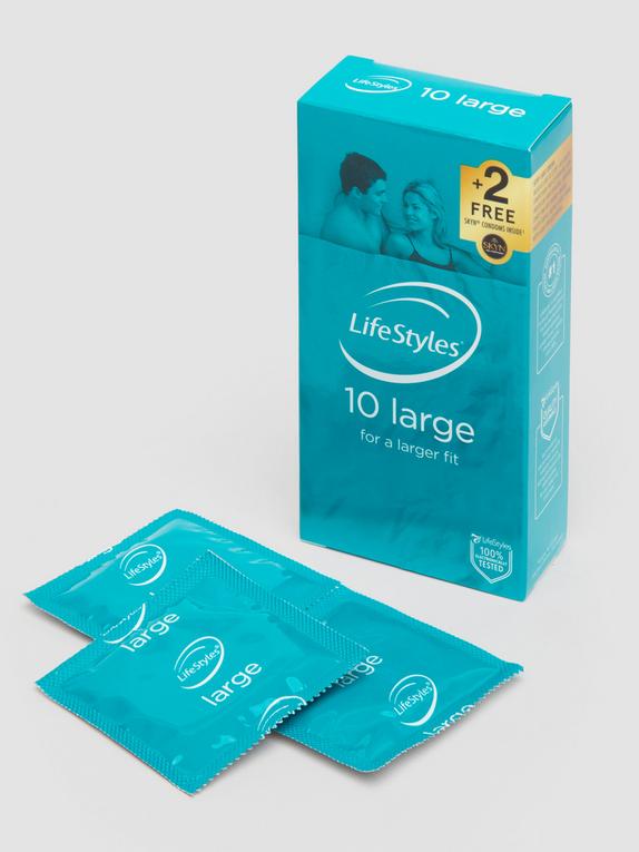 Ansell Lifestyles Large Latex Condoms (10 Pack), , hi-res