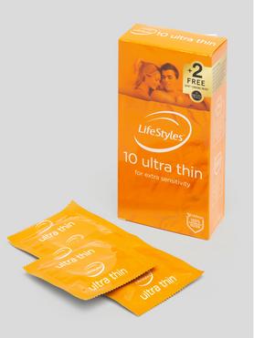 Ansell Lifestyles Ultra Thin Latex Condoms (10 Pack)