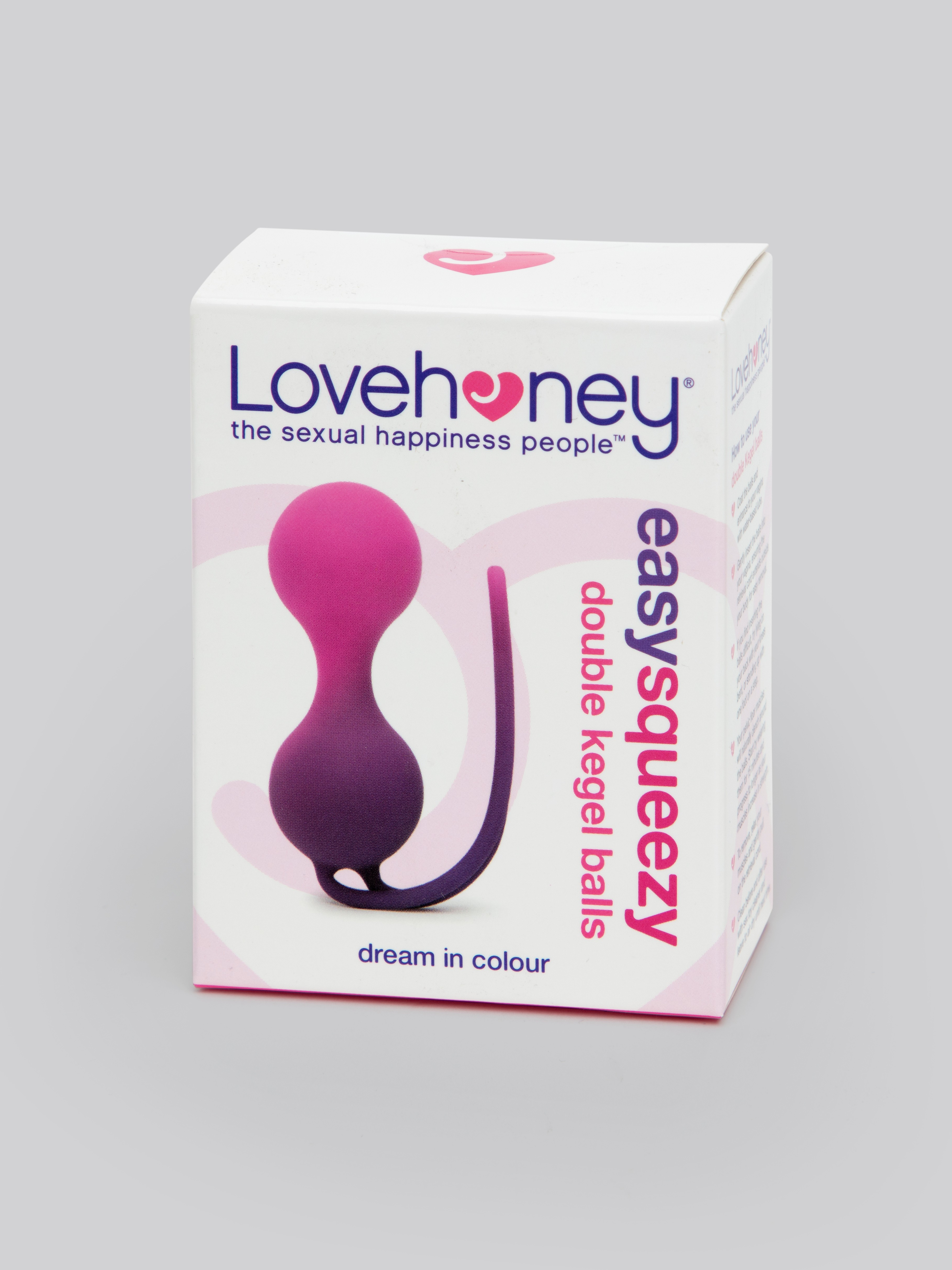 Lovehoney Set the Tone Colour-Changing Double Jiggle Balls 2.1 oz, Purple, hi-res