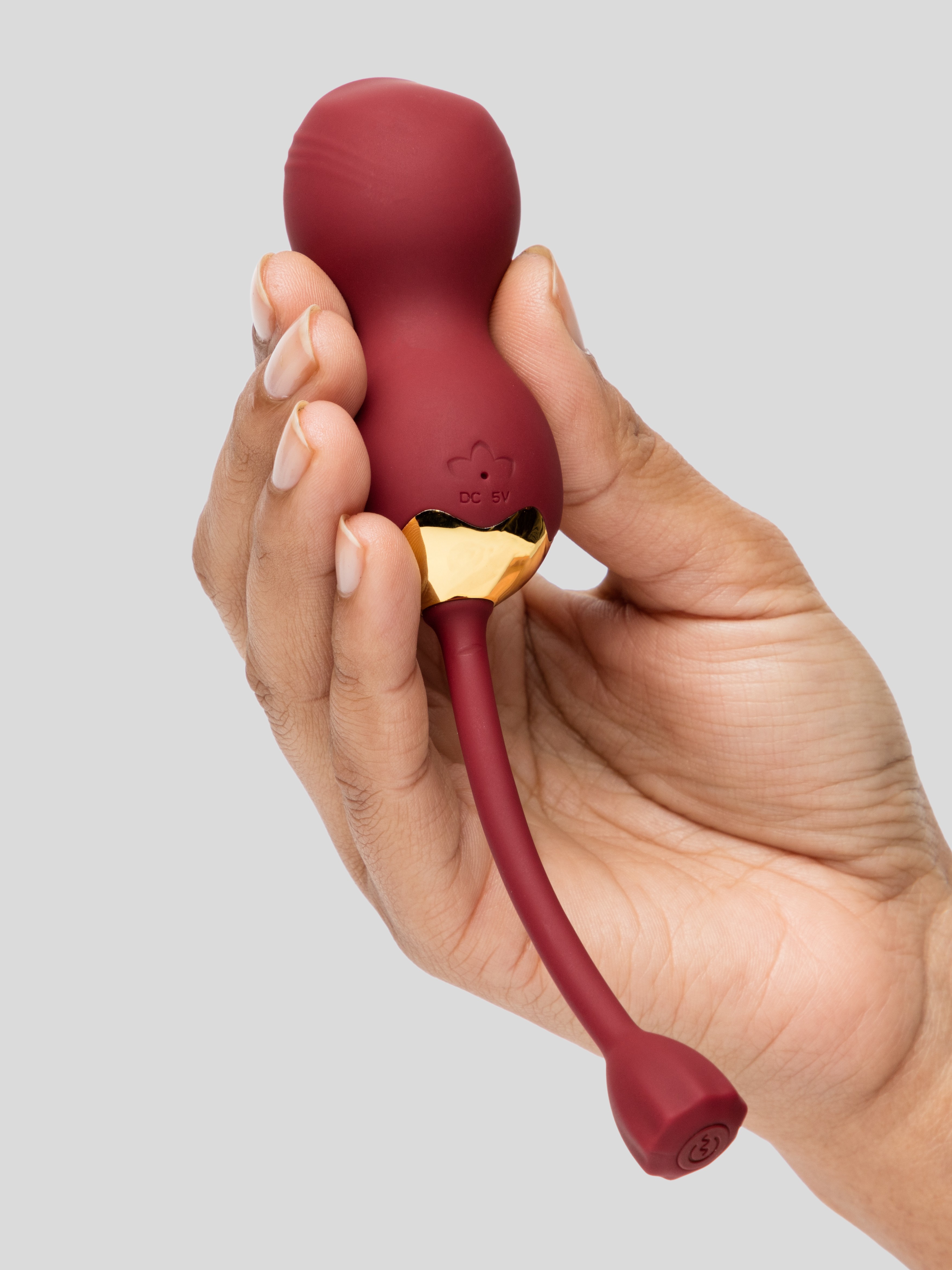 Lovehoney Super Squeeze Rechargeable Vibrating Double Kegel Balls 56g, Red, hi-res