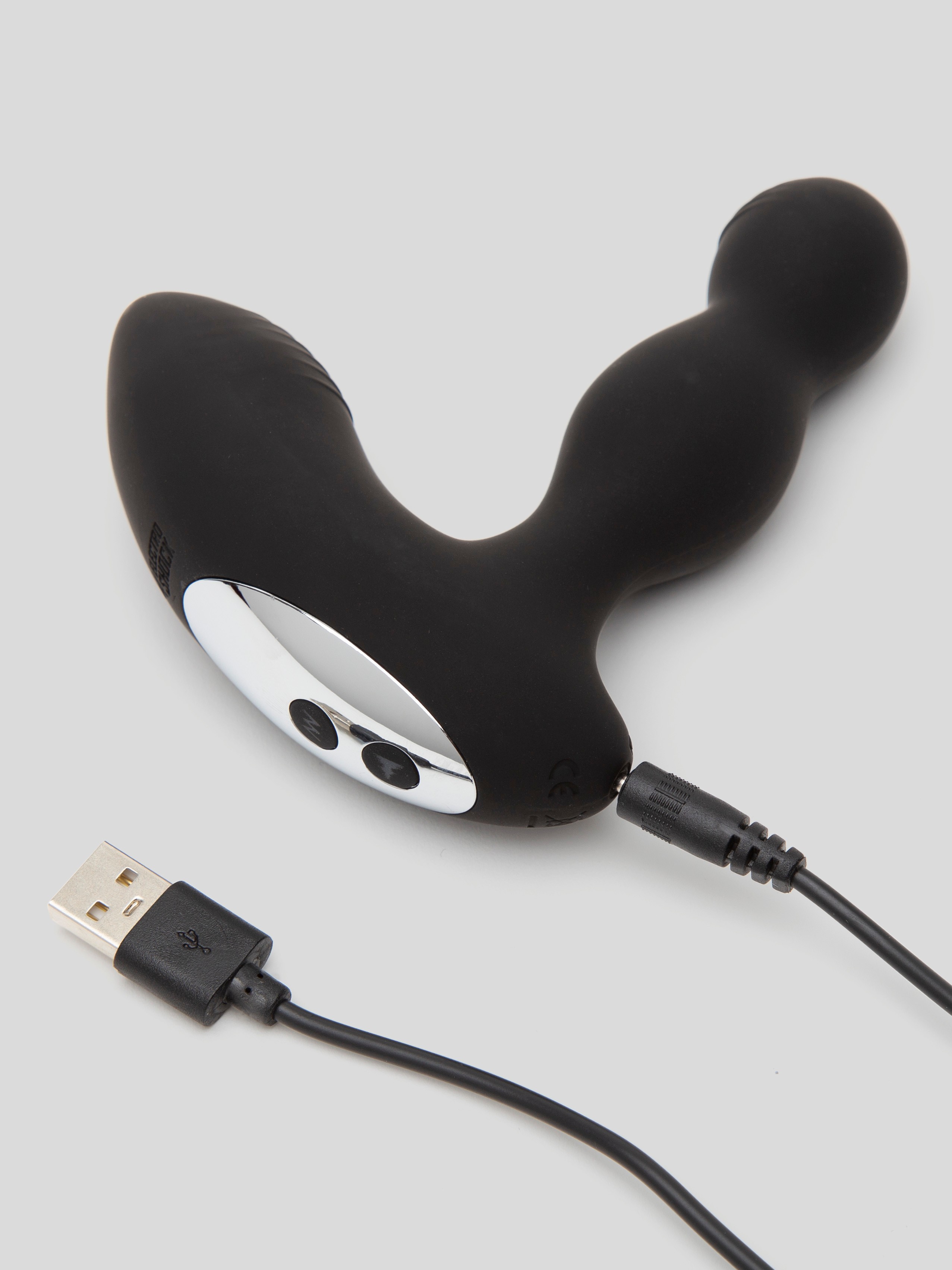 ElectroShock Vibrating Electrostim Prostate Massager, Black, hi-res