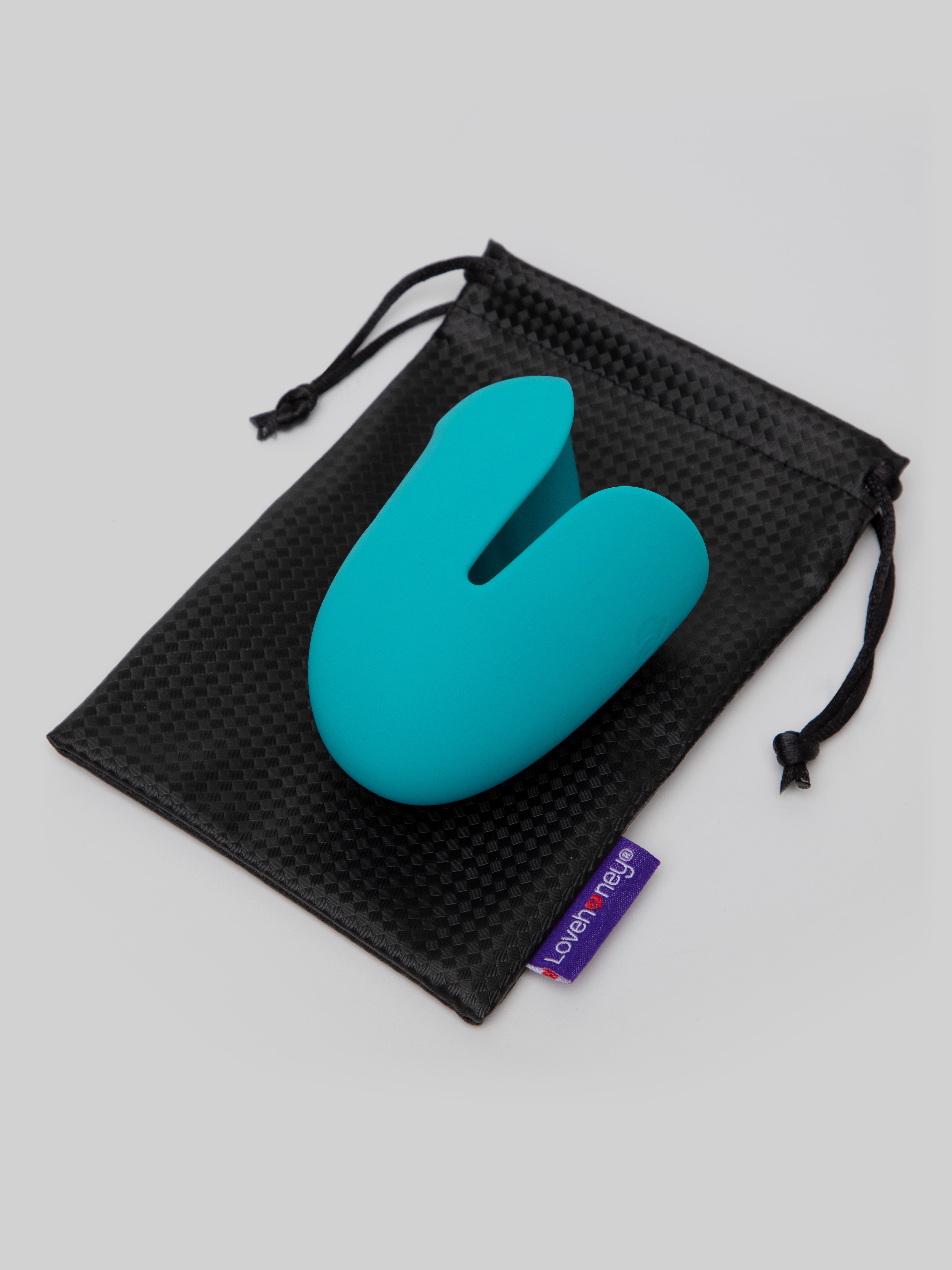 Lovehoney Ignite 20 Function Ribbed Male Head Vibrator , Blue, hi-res