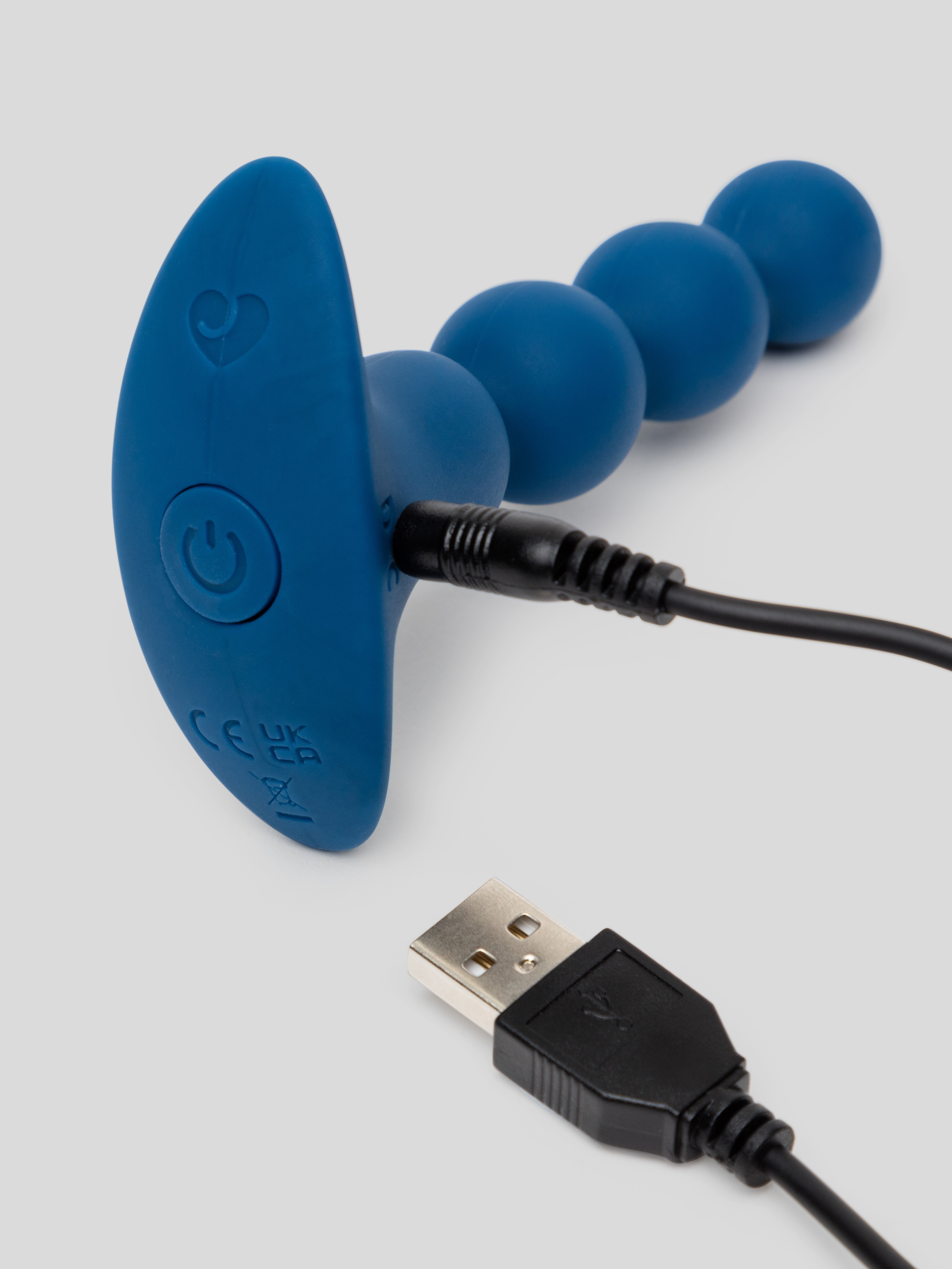 Lovehoney Ignite 20 Function Vibrating Anal Beads, Blue, hi-res