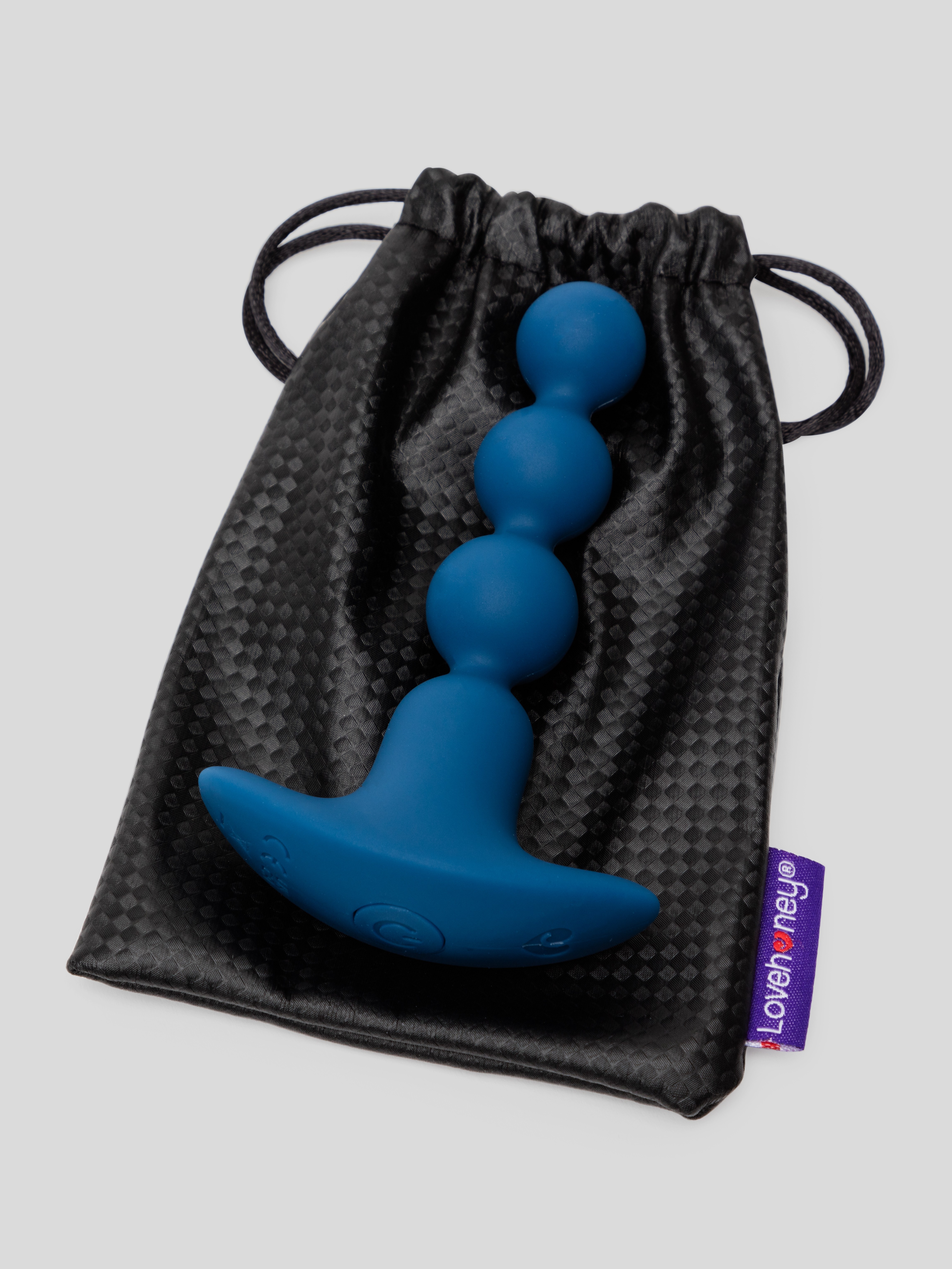 Lovehoney Ignite 20 Function Vibrating Anal Beads, Blue, hi-res
