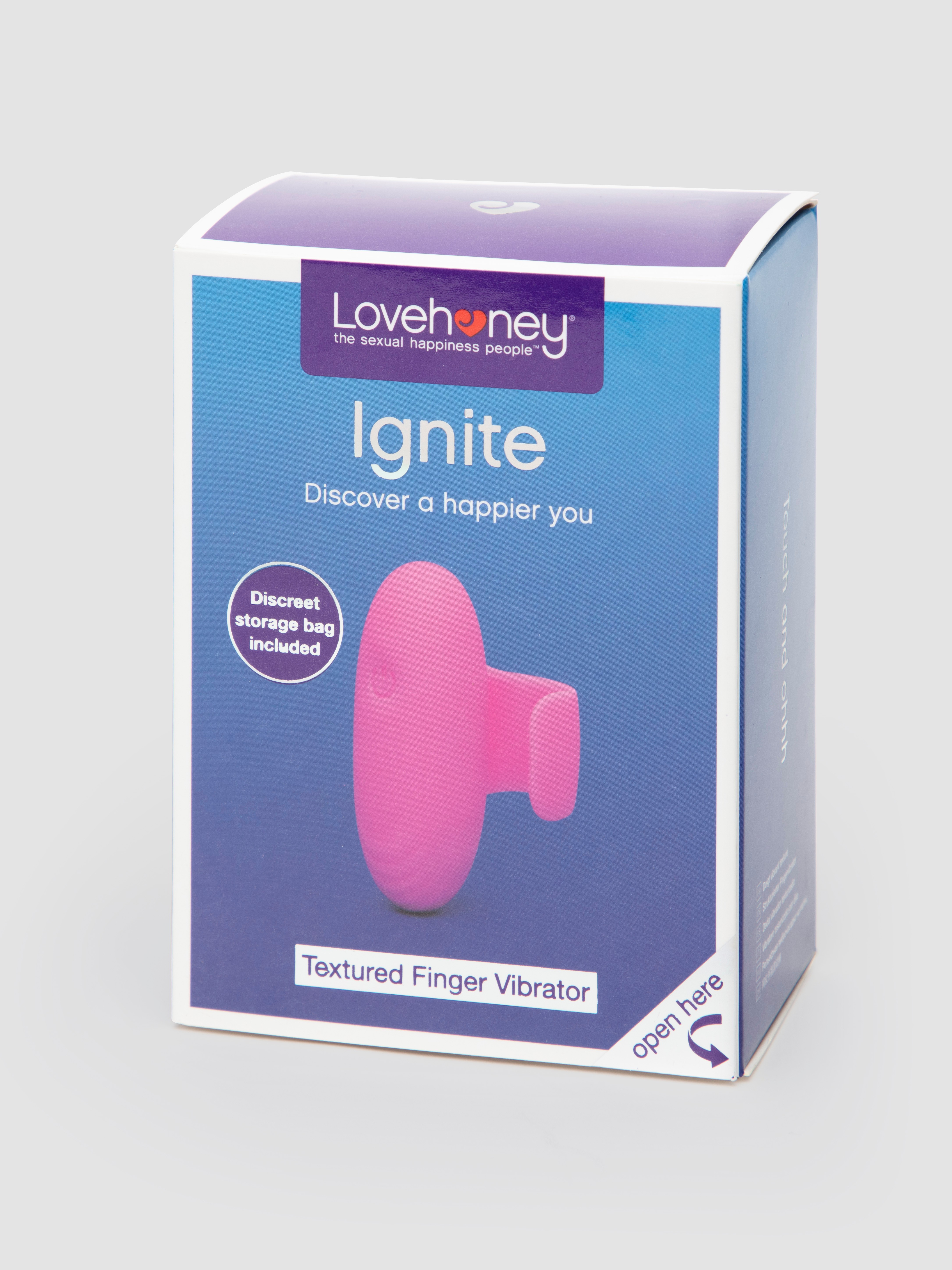 Lovehoney Ignite 20 Function Textured Finger Vibrator, Pink, hi-res