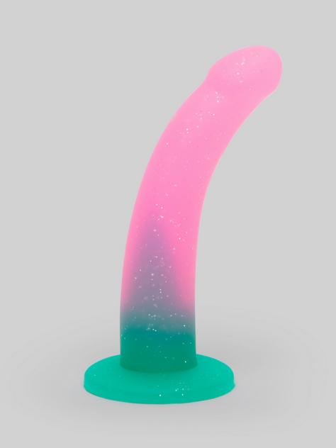 Lovehoney Glitter Silikon-Dildo 15 cm, Pink, hi-res
