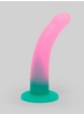 Lovehoney Glitter Silicone Dildo 6 Inch , Pink, hi-res