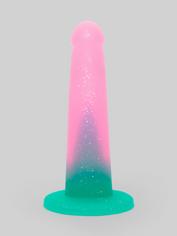 Lovehoney Glitter Silicone Dildo 6 Inch , Pink, hi-res
