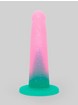 Lovehoney Glitter Silicone Dildo 6 Inch , Pink, hi-res