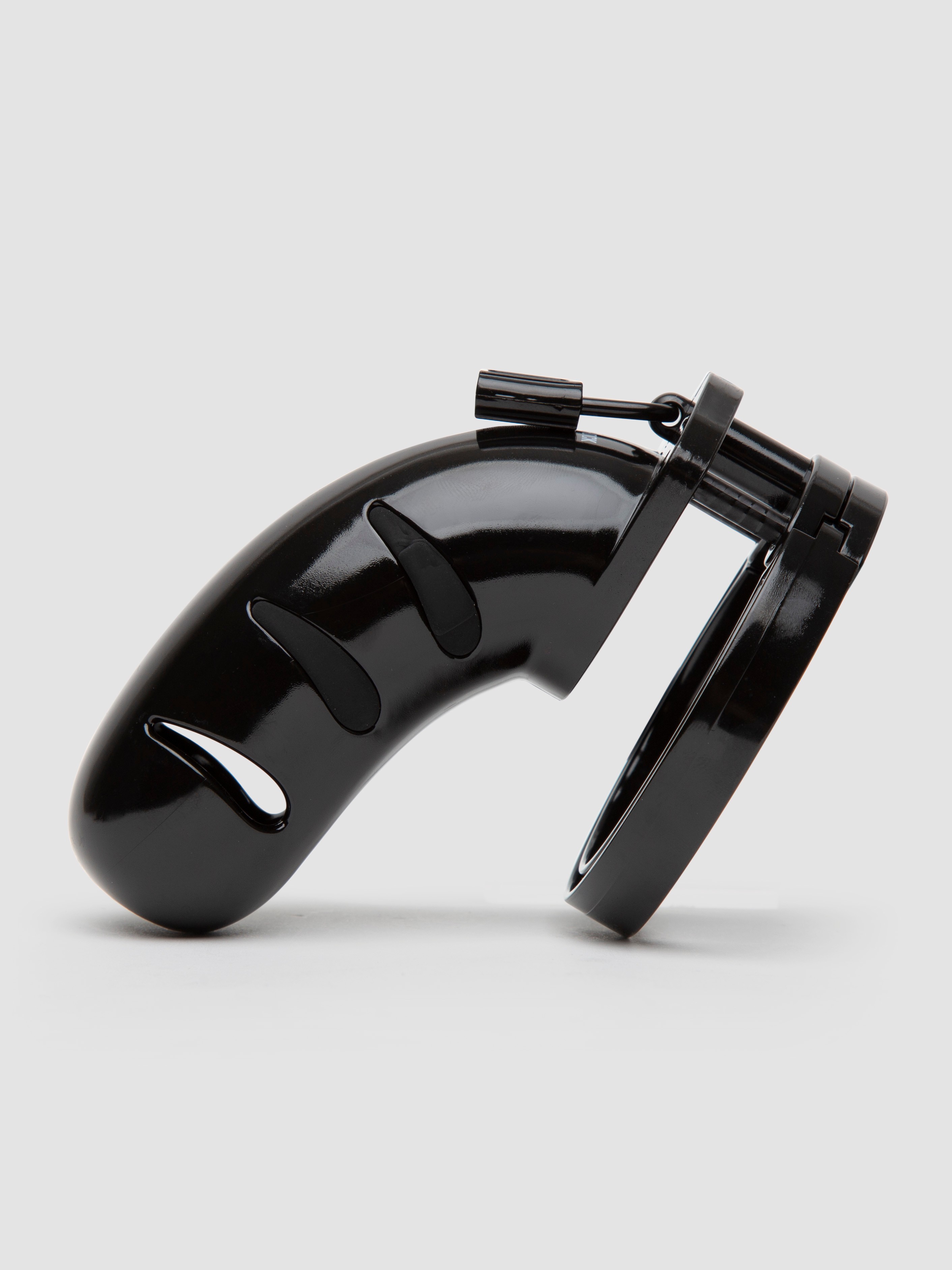 ElectroShock Electrostim Chastity Cage, Black, hi-res