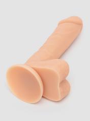 Lovehoney Dual Density Silicone Dildo with Balls 8 Inch, Flesh Pink, hi-res