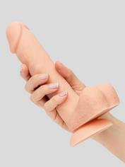 Lovehoney Dual Density Silicone Dildo with Balls 8 Inch, Flesh Pink, hi-res