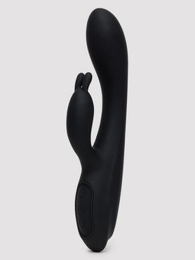 Lovehoney aufladbarer Rabbit-Vibrator mit Wärmefunktion (schwarz)
