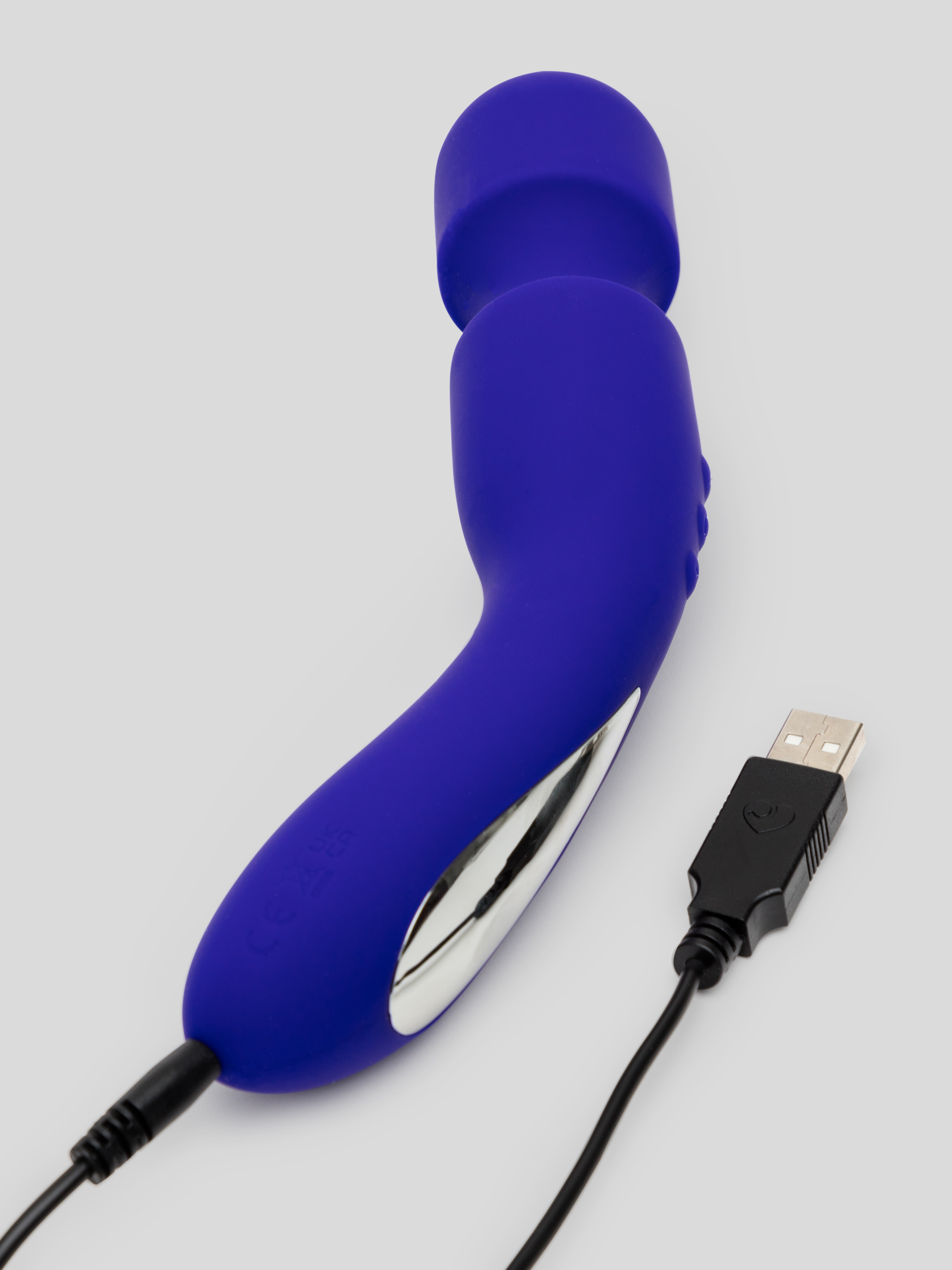 Lovehoney Pleasure Trip Rechargeable Silicone Wand Vibrator, Purple, hi-res