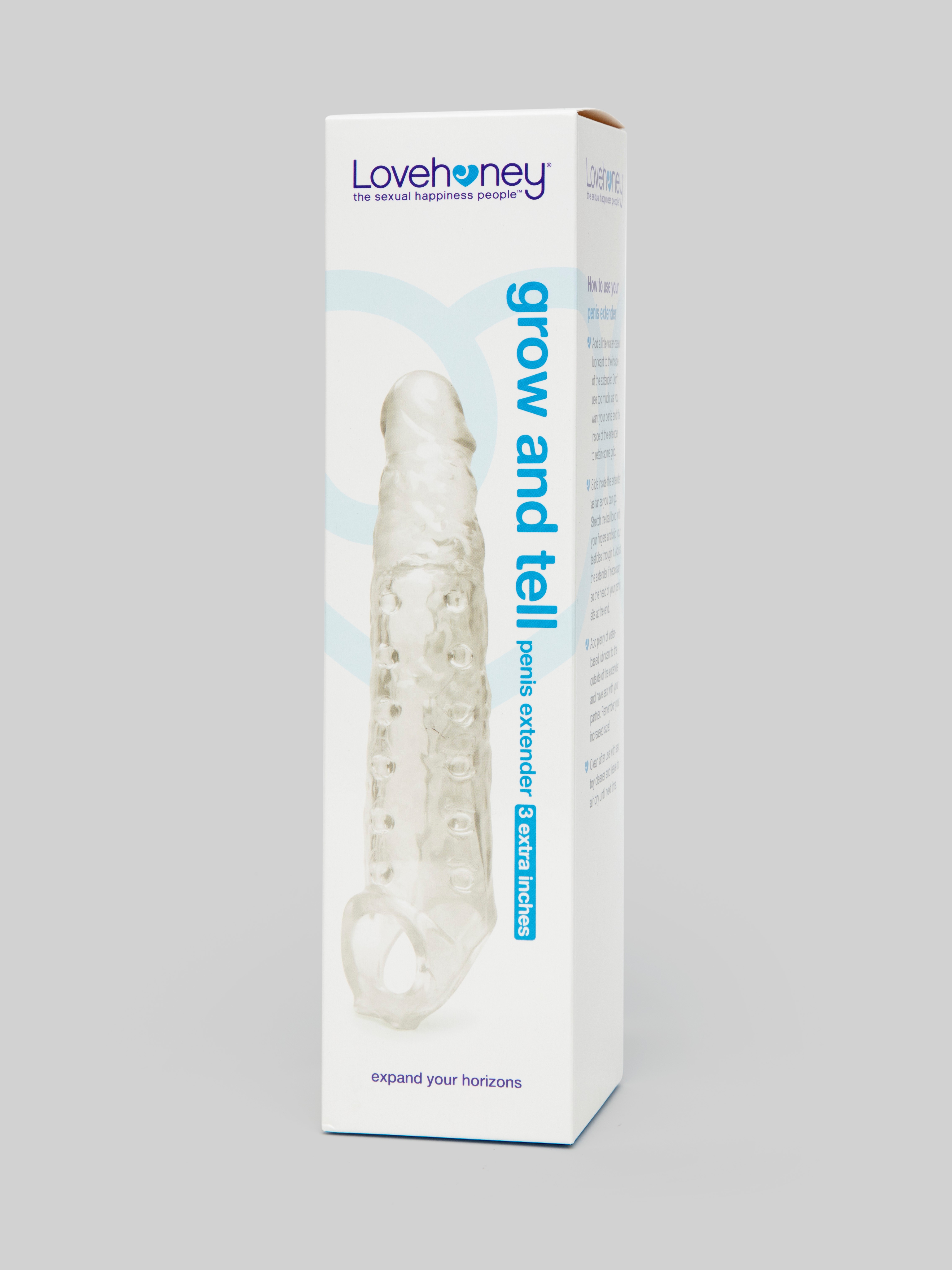 Lovehoney Grow and Tell 3 Extra Inches Penis Extender, Clear, hi-res