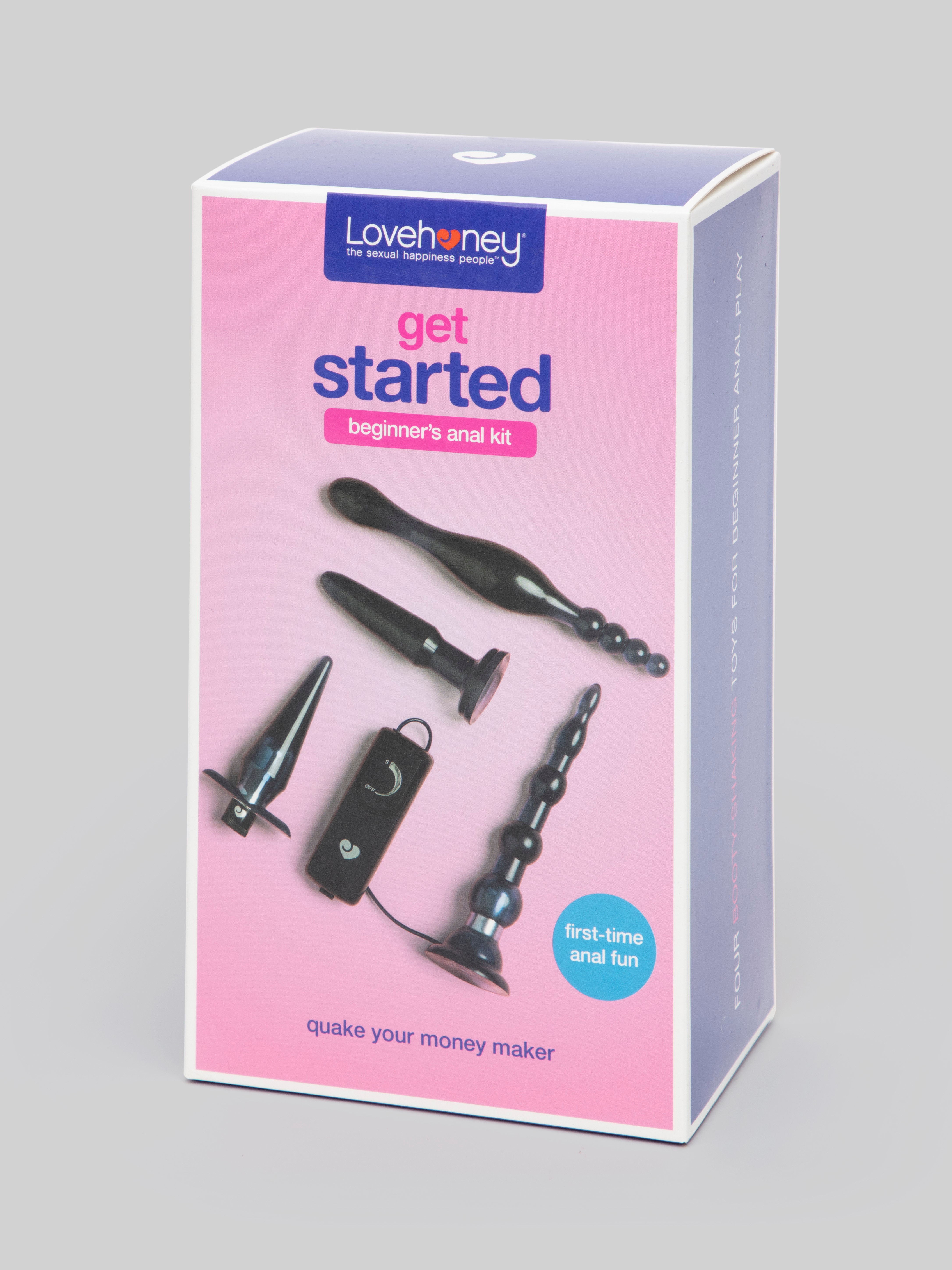 Lovehoney Get Started Beginner's Anal Kit (4 Piece), Blue, hi-res