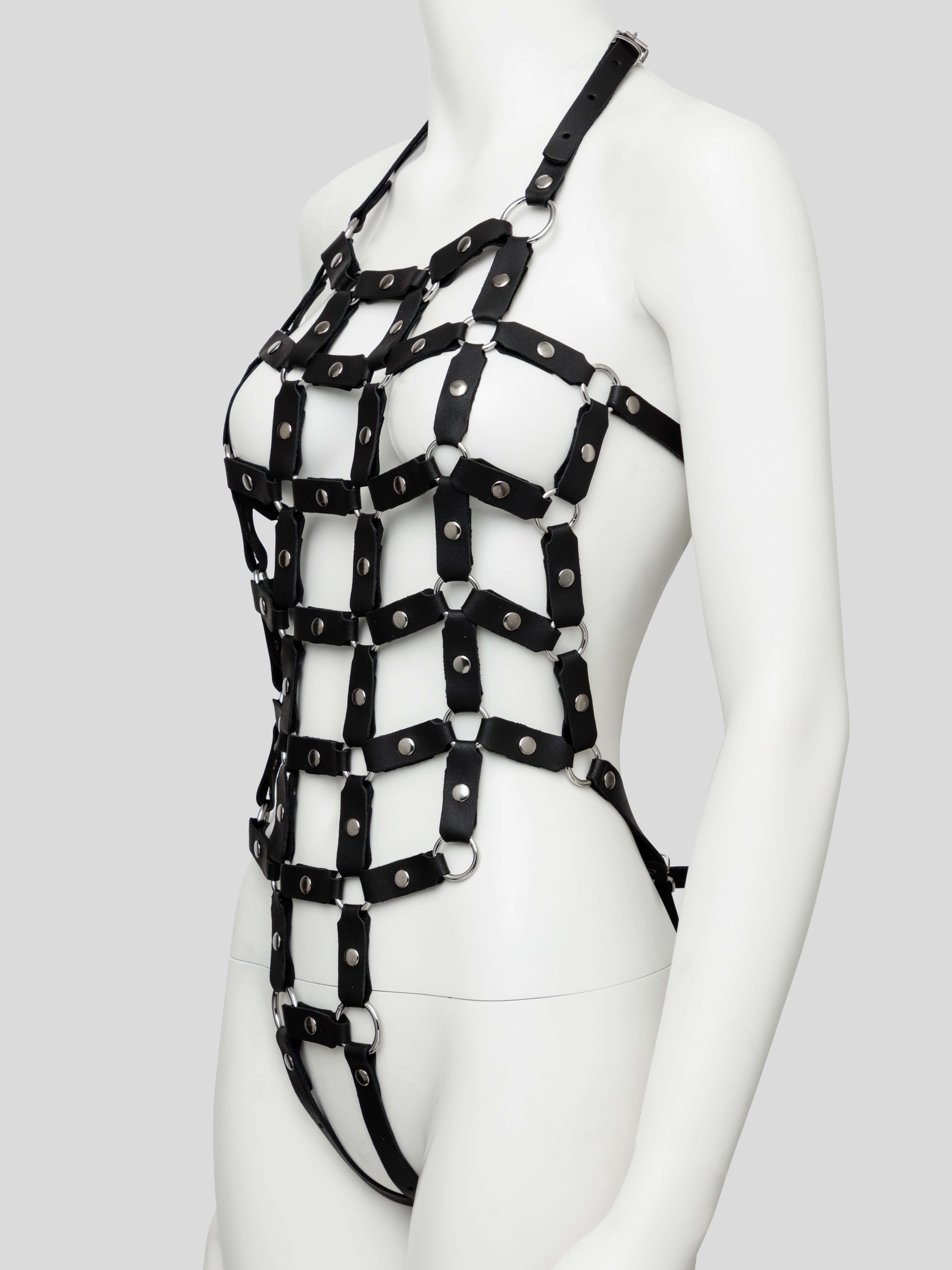 DOMINIX Deluxe Leather Caged Body, Black, hi-res