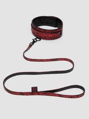 Fifty Shades of Grey Sweet Anticipation Faux Leather Collar and Lead, Black, hi-res
