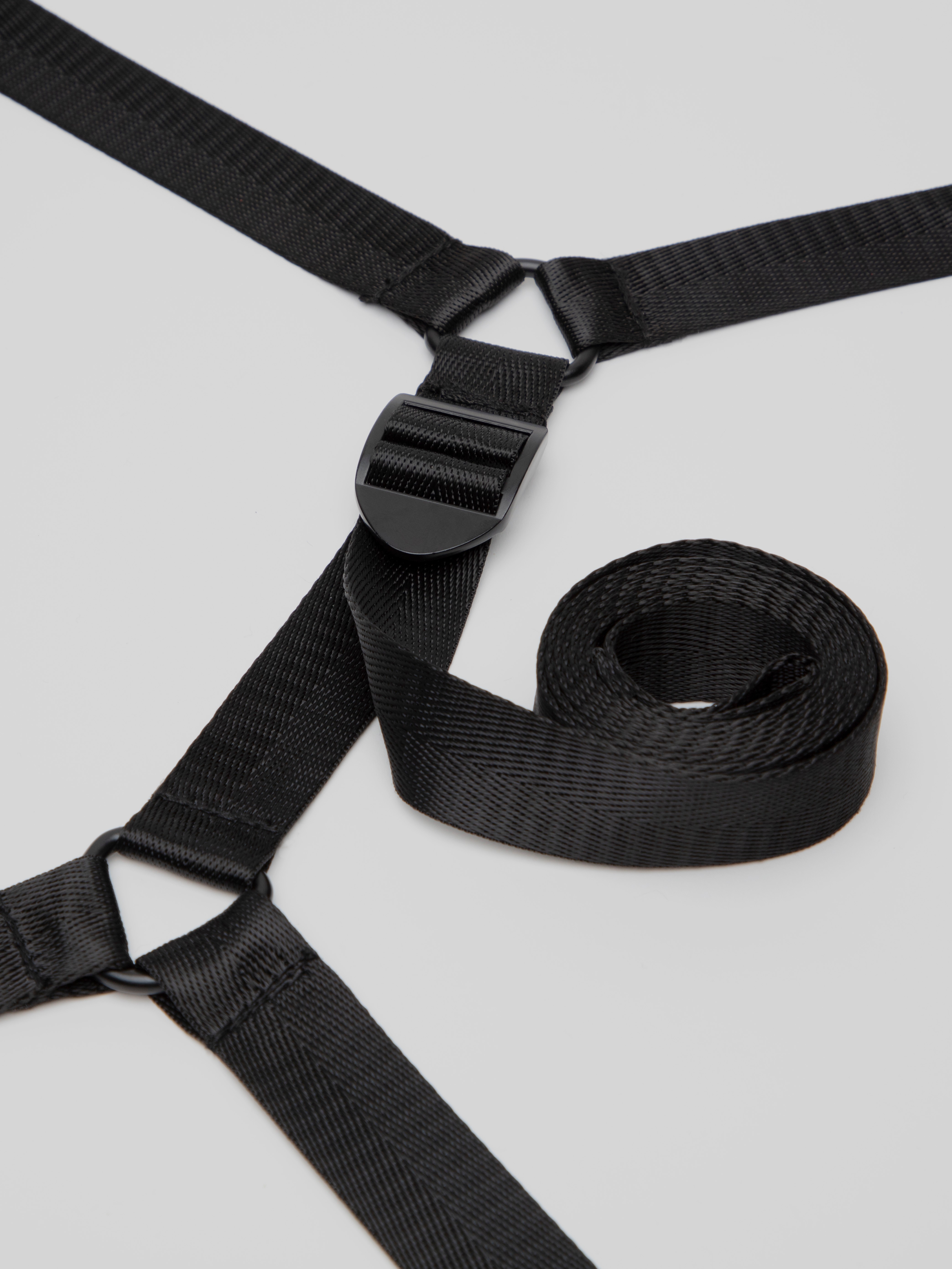 Fifty Shades of Grey Sweet Anticipation Reversible Under Mattress Restraint Set , Black, hi-res