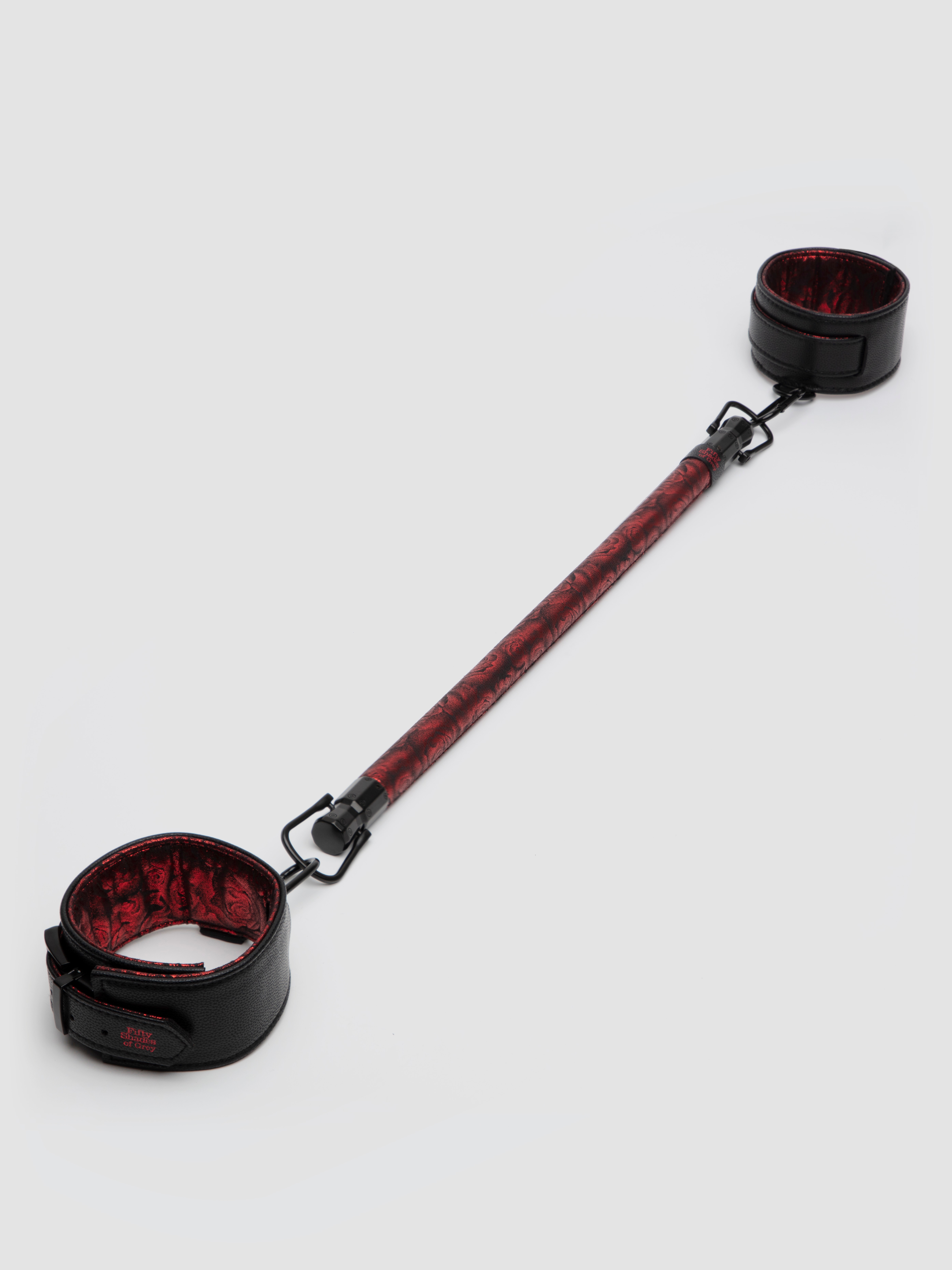 Fifty Shades of Grey Sweet Anticipation Reversible Restraint Bar with Cuffs, Black, hi-res