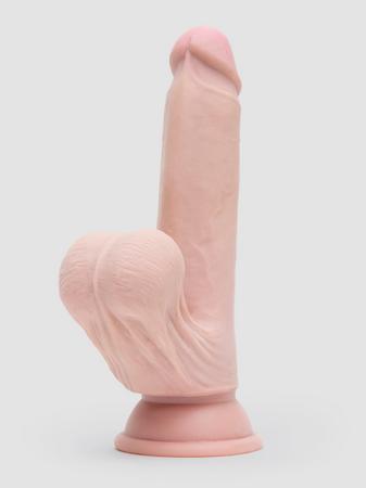 King Cock Girthy Triple Density Ultra Realistic Dildo with Swinging Balls 6 Inch