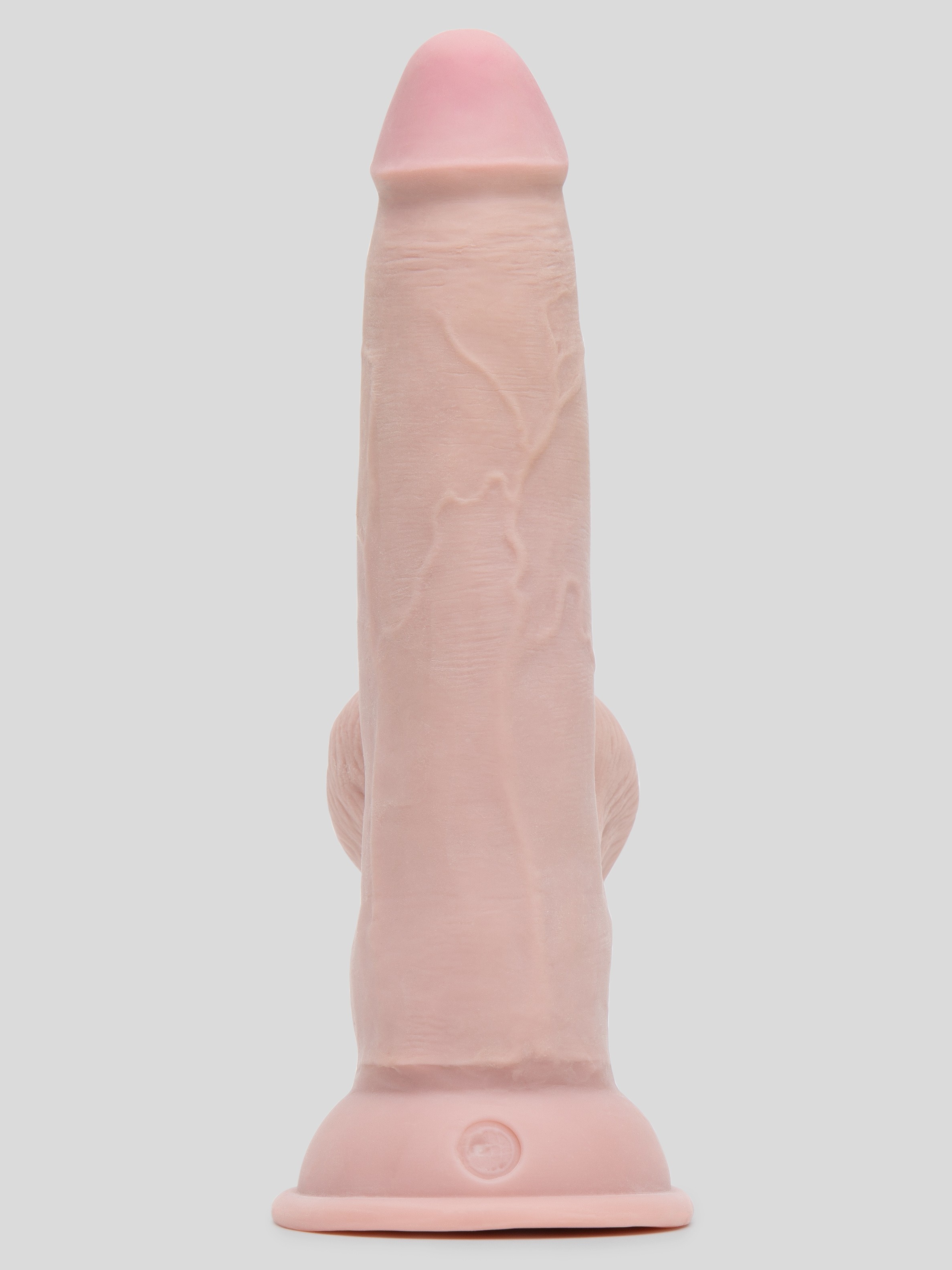 King Cock Girthy Triple Density Ultra Realistic Dildo with Swinging Balls 7 Inch, Flesh Pink, hi-res