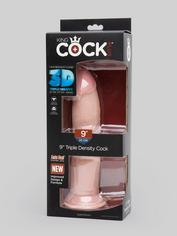 King Cock Girthy Triple Density Ultra Realistic Dildo 9 Inch, Flesh Pink, hi-res