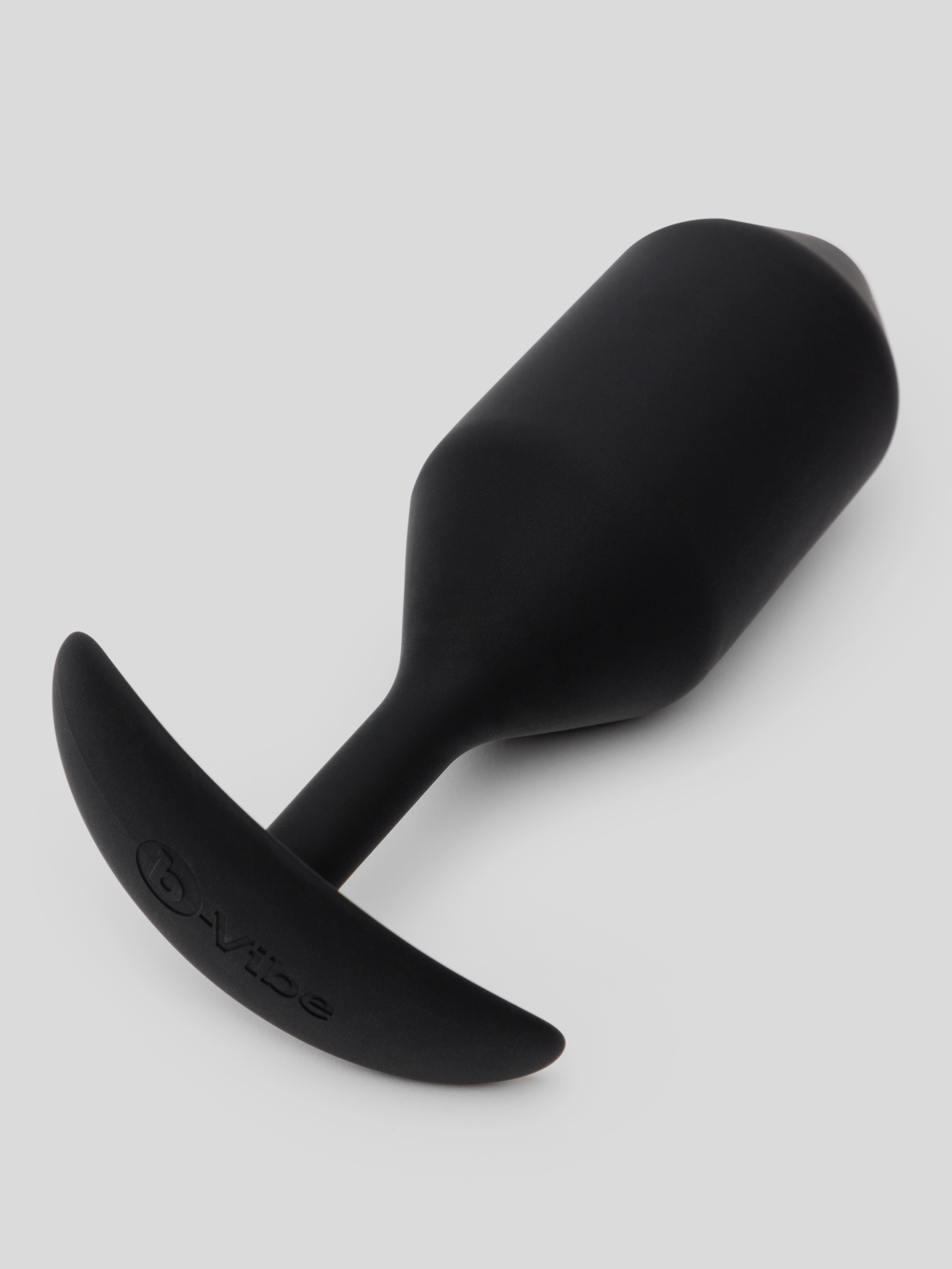 b-Vibe Snug Plug 5 XL Weighted Silicone Butt Plug 6 Inch, Black, hi-res