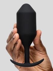b-Vibe Snug Plug 5 XL Weighted Silicone Butt Plug 6 Inch, Black, hi-res