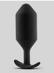 b-Vibe Snug Plug 6 XL Weighted Silicone Butt Plug 6.5 Inch, Black, hi-res